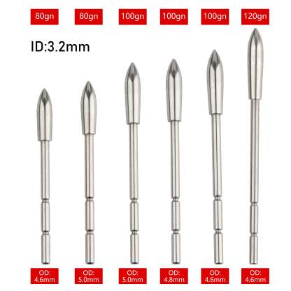 🎯3.2mm 4.2 mm 6.2mm Arrow Target Points 60-200 Grains-AMEYXGS Archery