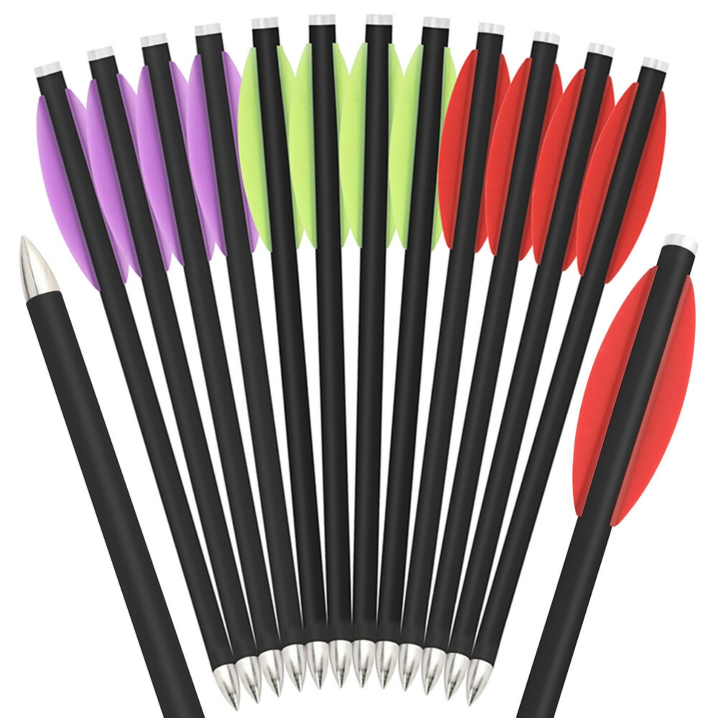 6.3" Crossbow Bolts Mini Carbon Arrow 4.2 mm Hunting Archery