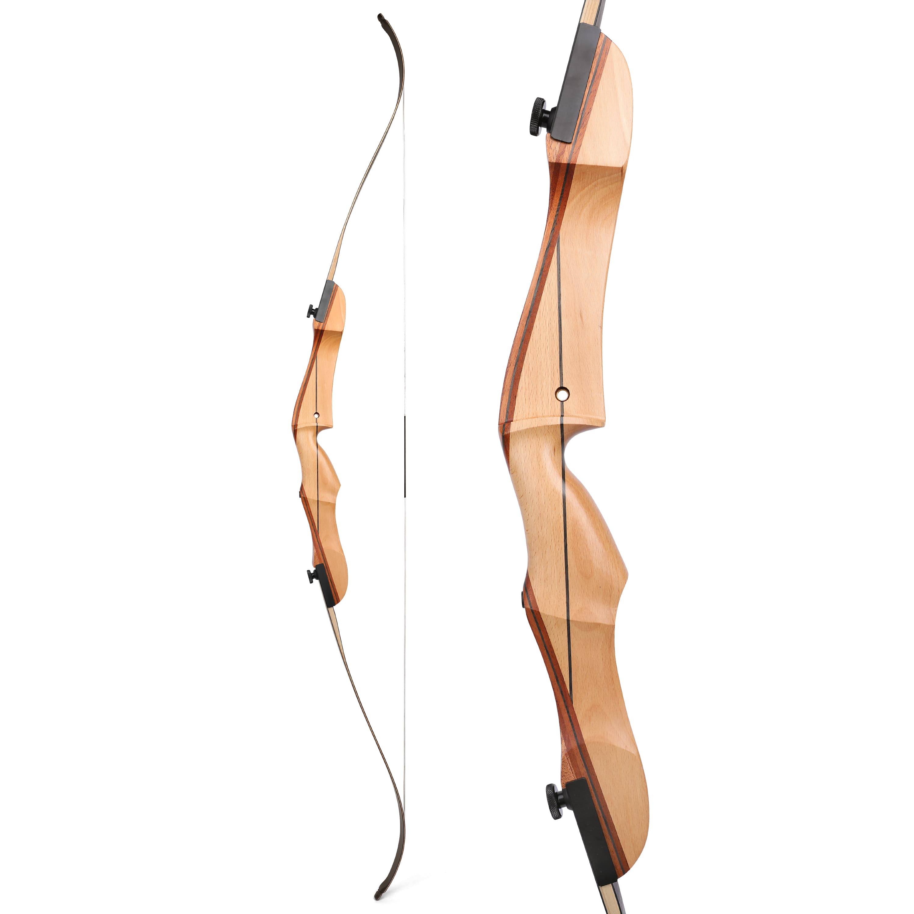 Recurve Bow Complete Kit 66'' for Hunting & Practice 14-24lbs