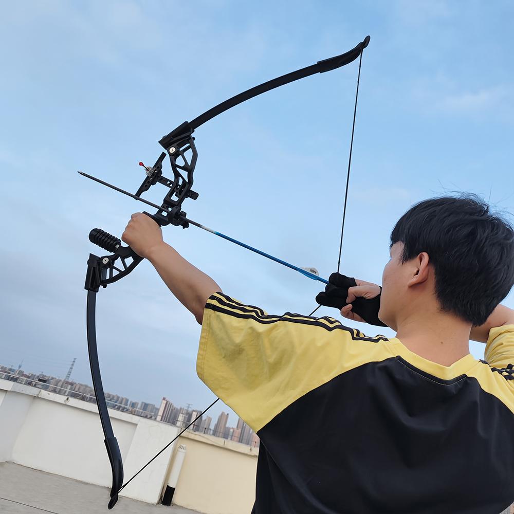 Recurve Bow 30-55 lbs Adjustable RH Archery Straight Bow