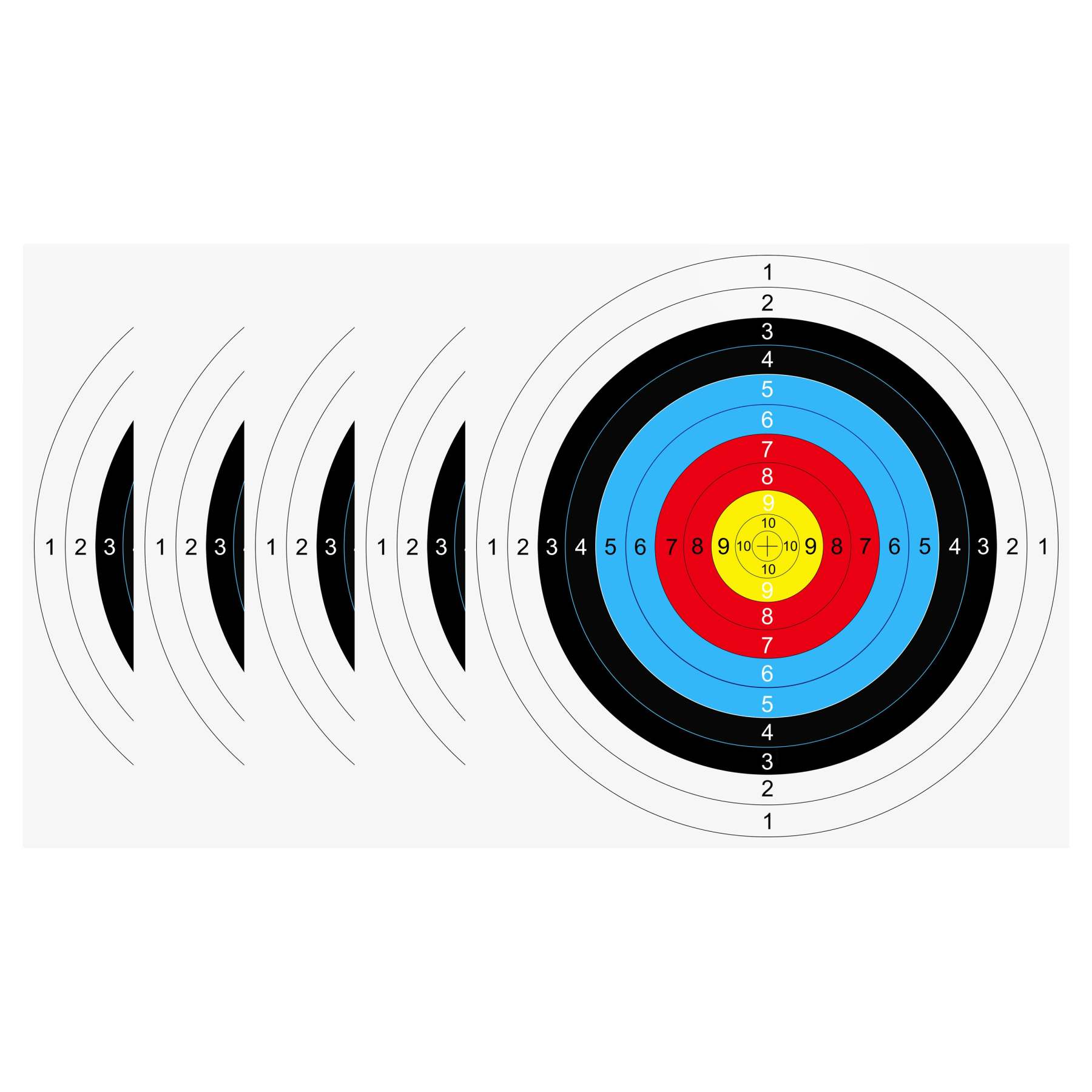 🎯Target Faces Archery Paper for Range Backyard Practice & Shooting-AMEYXGS Archery