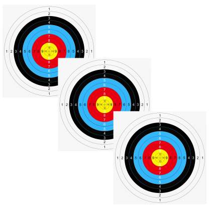 🎯Target Faces Archery Paper for Range Backyard Practice & Shooting-AMEYXGS Archery