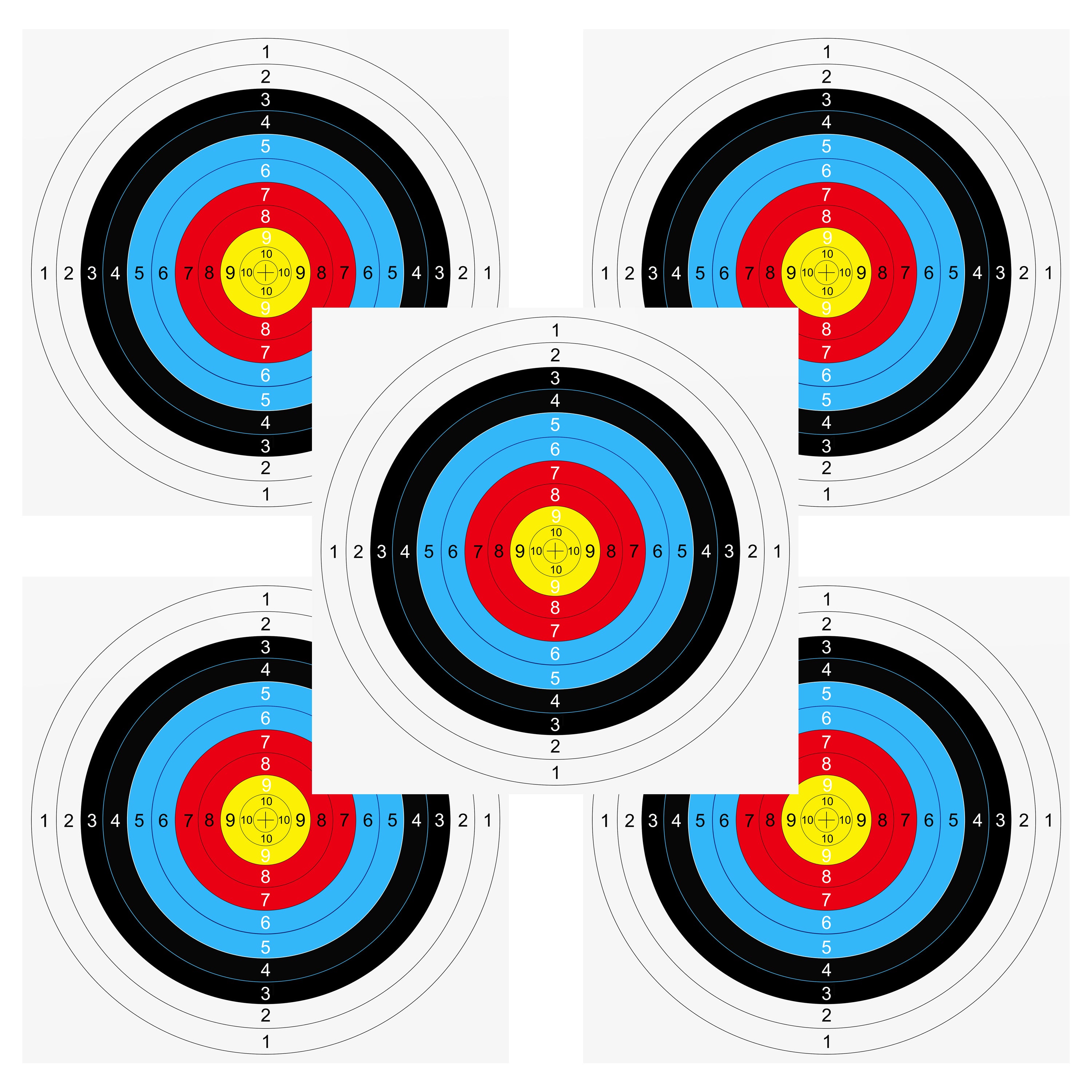 🎯Target Faces Archery Paper for Range Backyard Practice & Shooting-AMEYXGS Archery