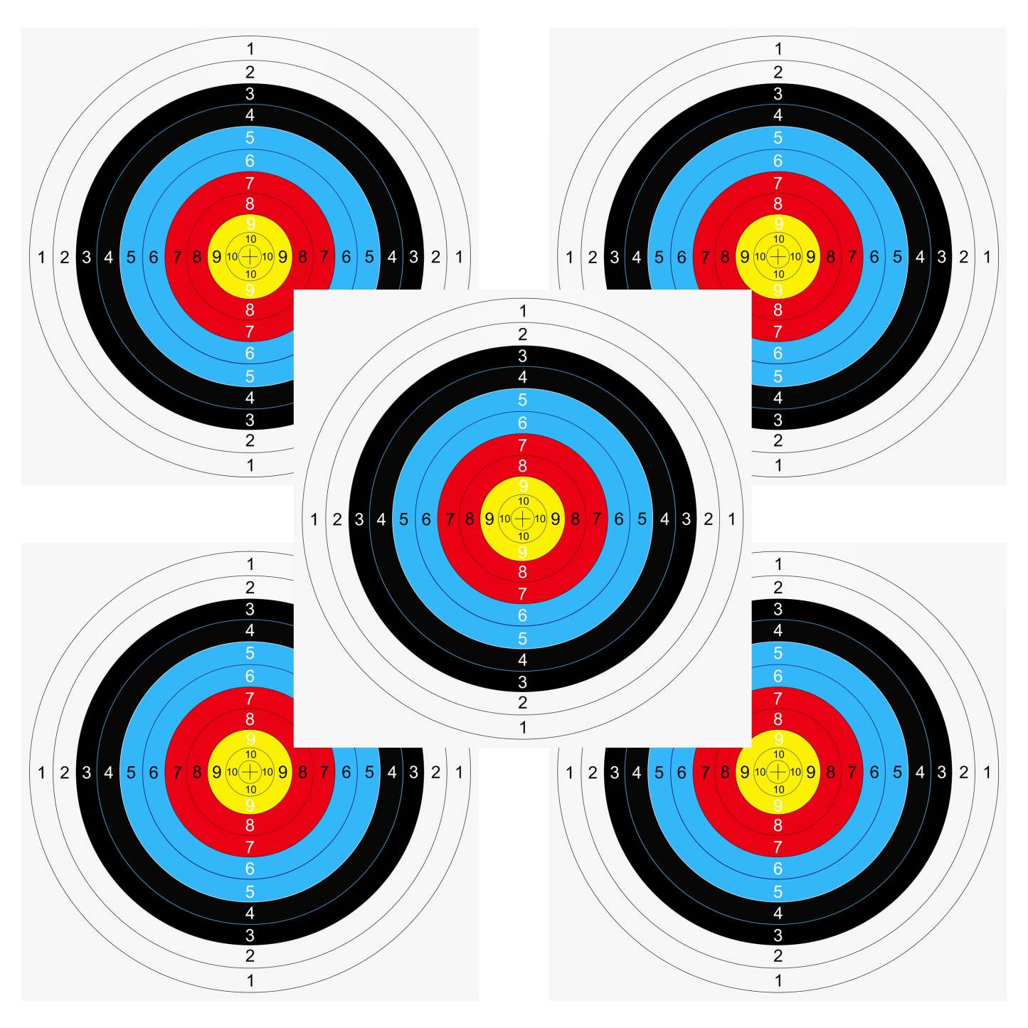 🎯Target Faces Archery Paper for Range Backyard Practice & Shooting-AMEYXGS Archery