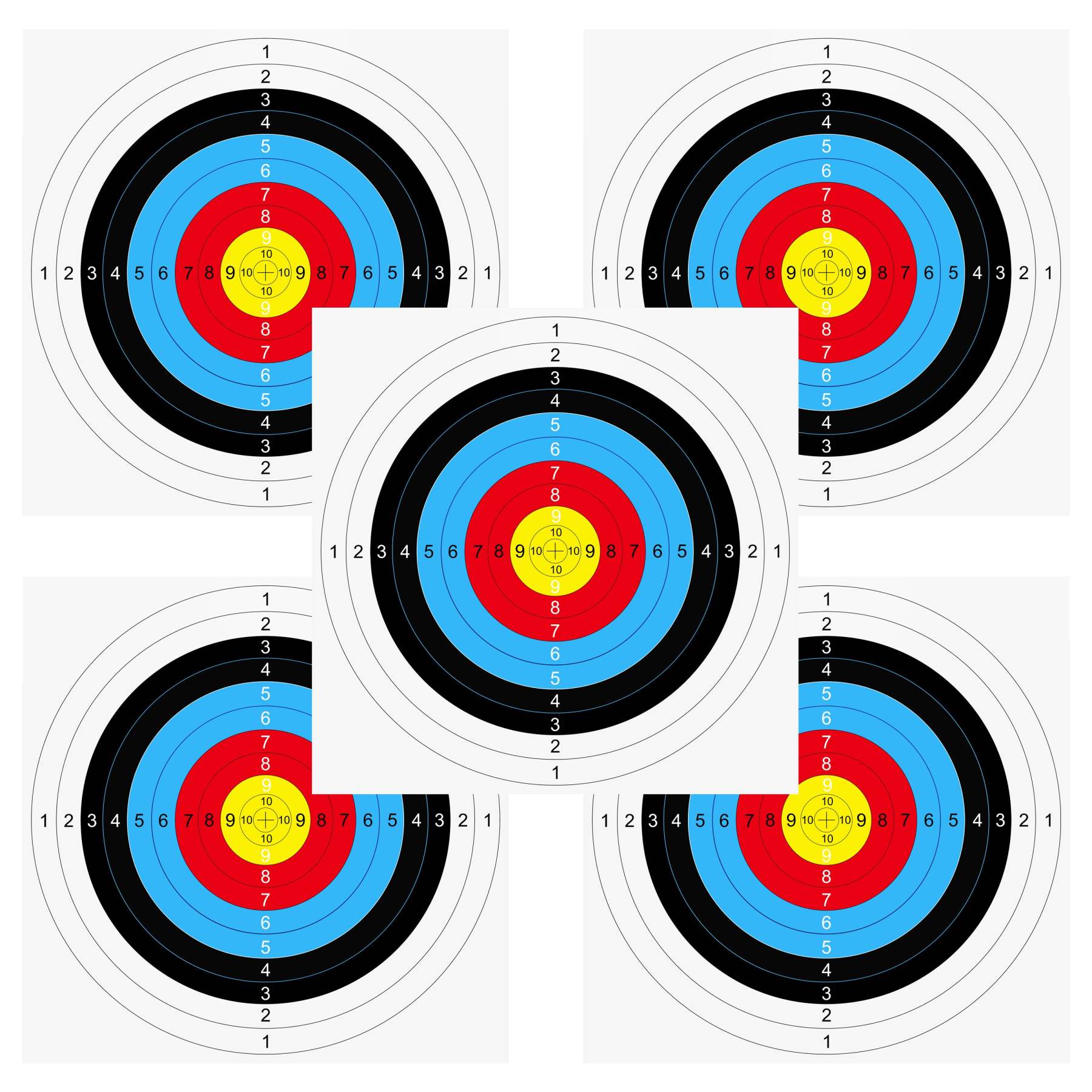 🎯Target Faces Archery Paper for Range Backyard Practice & Shooting-AMEYXGS Archery