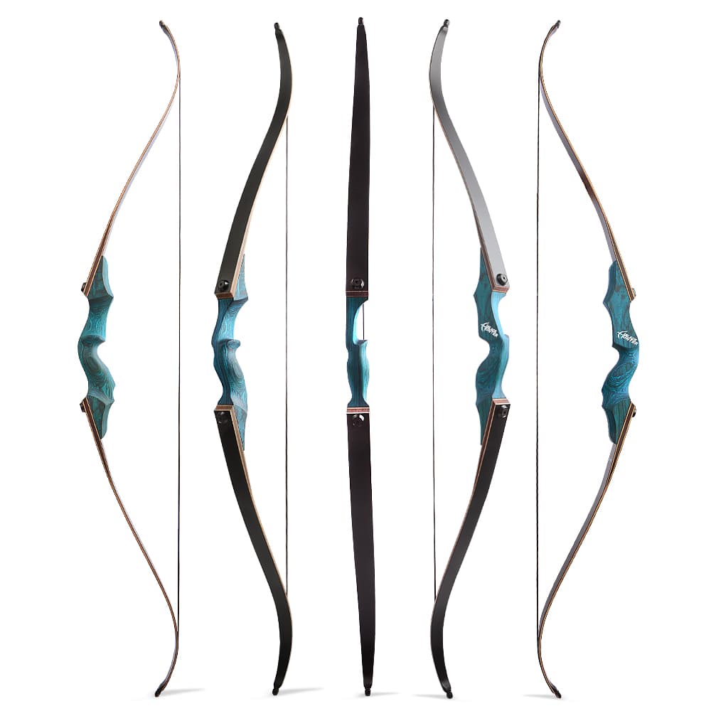 BLACK HUNTER Archery Recurve Bow / Longbow Kit