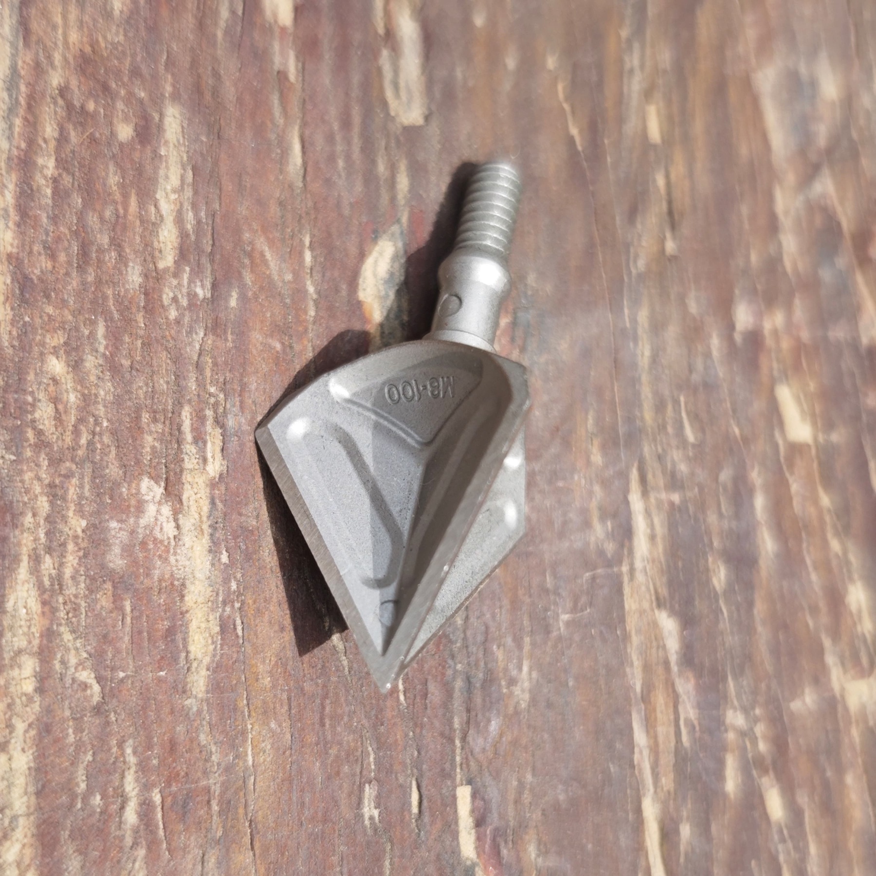  100Gr Stainless Steel Screw-in Broadhead Arrowhead Tip Bow Tatget 