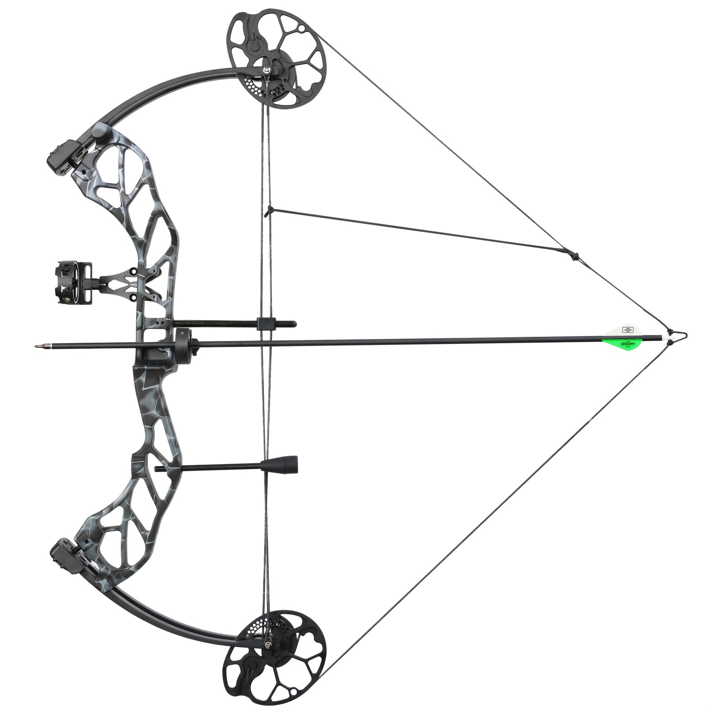 Adjustable 19–70LBS Camo Compound Bow Set – 320FPS Precision Christmas Gift for Hunters