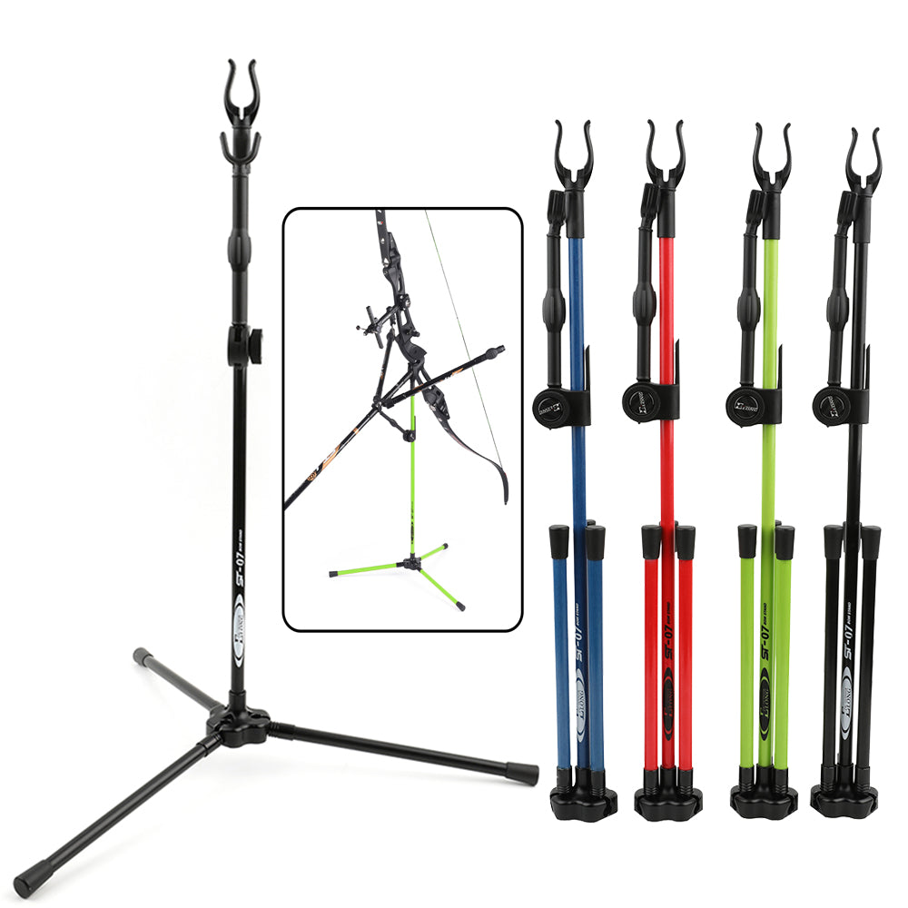 🎯Archery Recureve Bowstand Rack Holder with Side Arm Foldable Bracket-AMEYXGS Archery