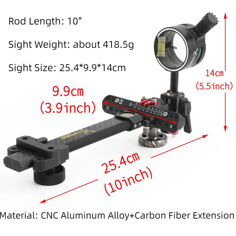 Micro Adjustable Bow TX9610 Sight with Lens Set 