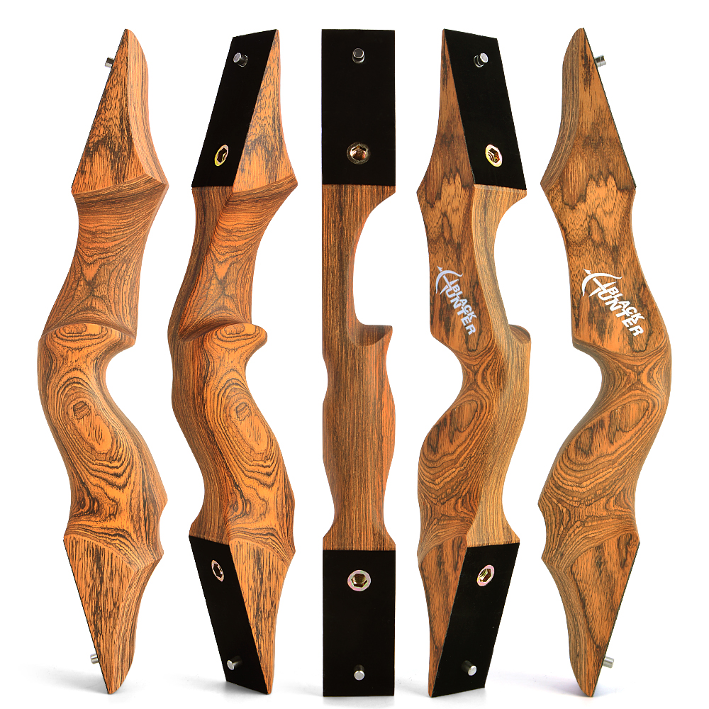 Black Hunter Recurve Bow 20-60 Lbs Archery Target Kit