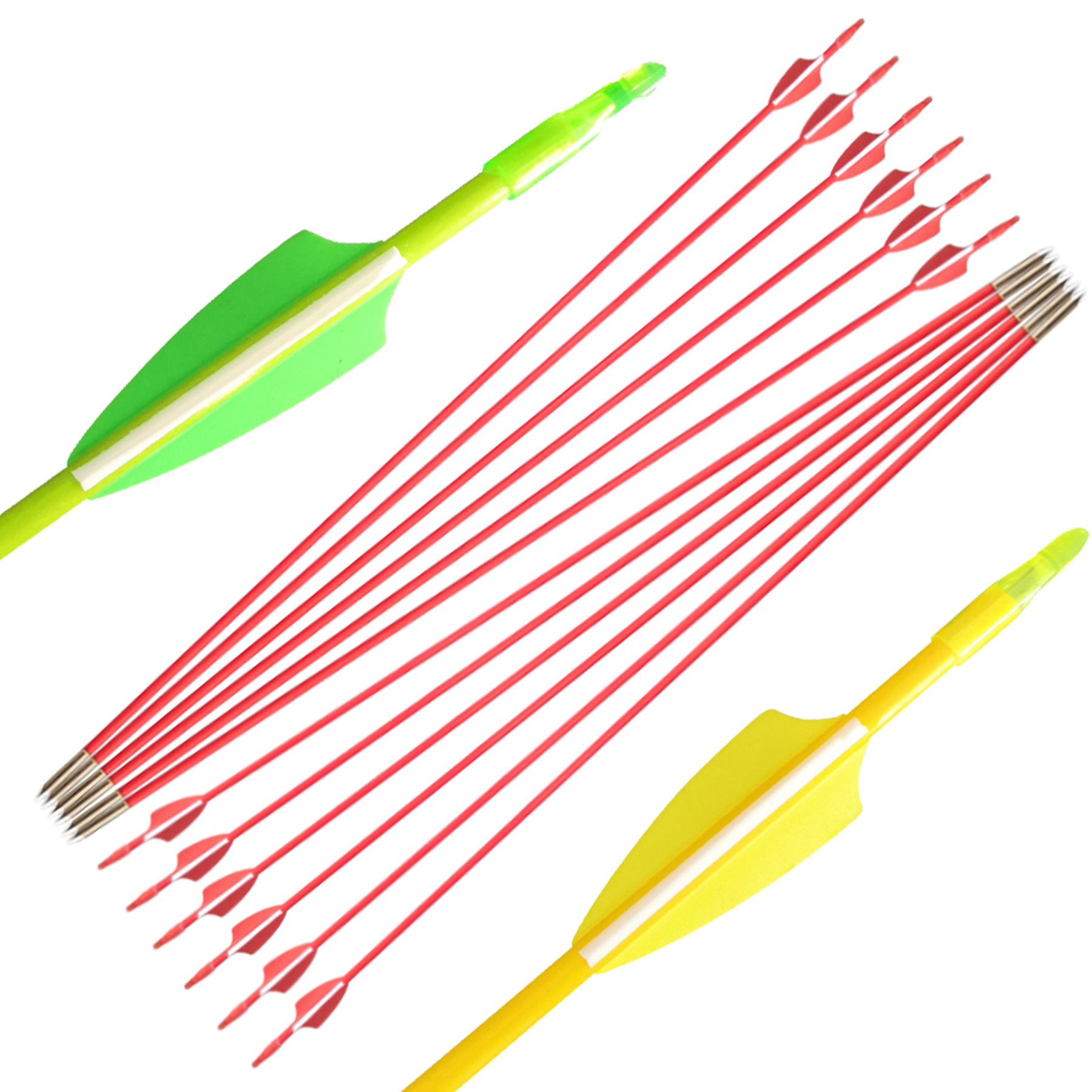 Fiberglass Arrows Archery Quiver Safety Target Practice 