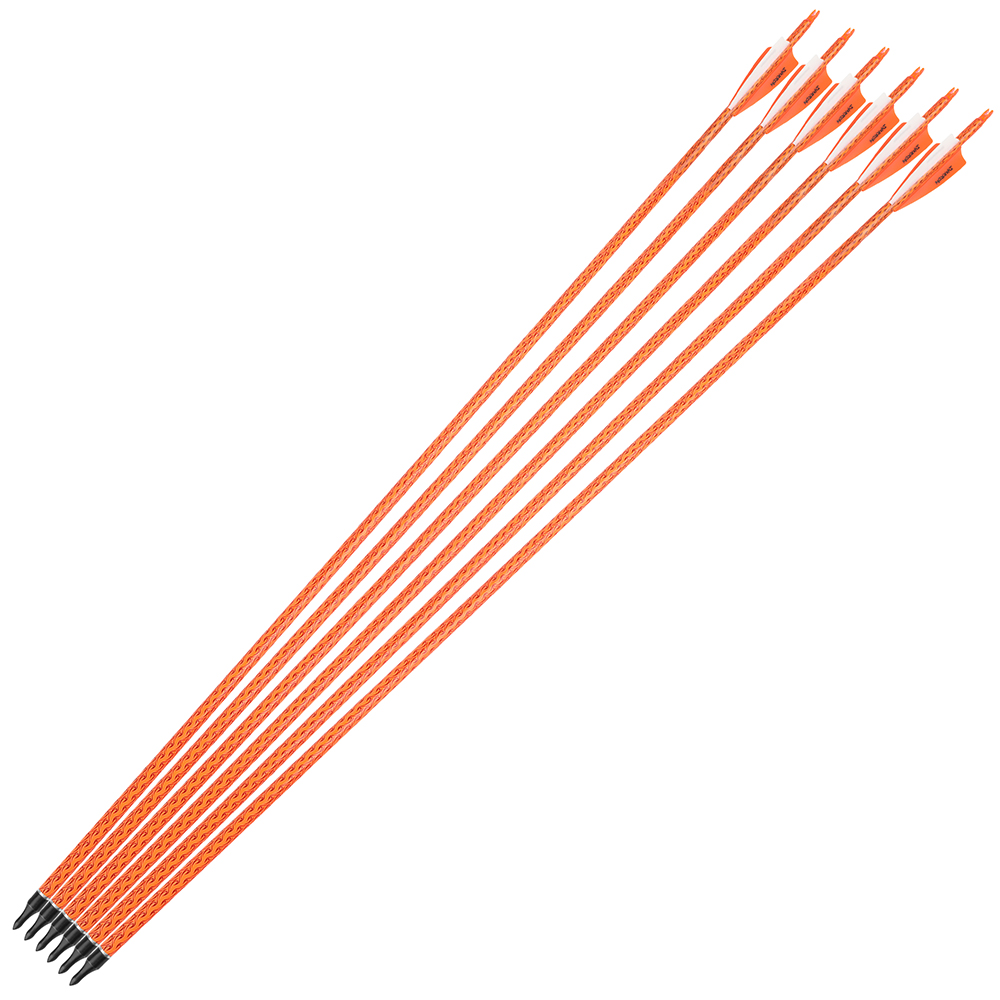 30 in Carbon Arrows 12pcs 500 Spine Value Shooting Set