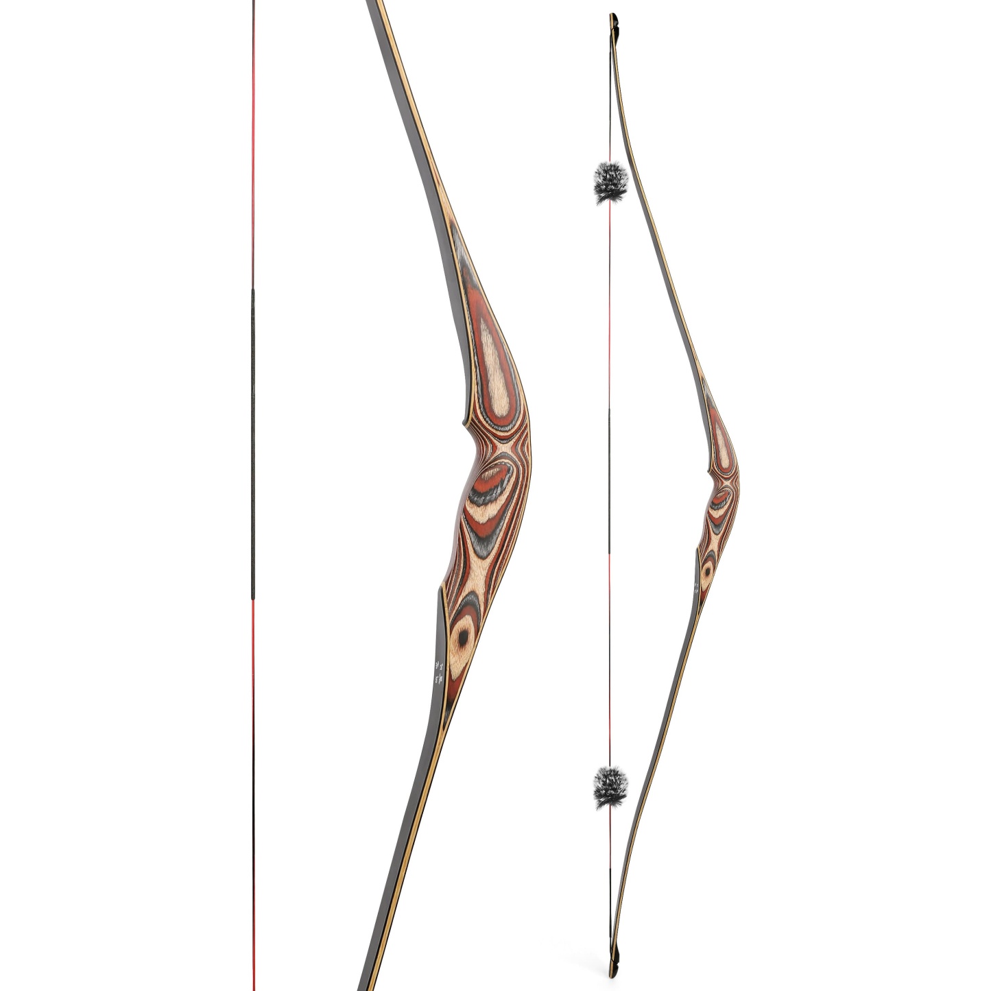 Traditional 58" Archery Hybrid Longbow RH/LH 20-55# @28"