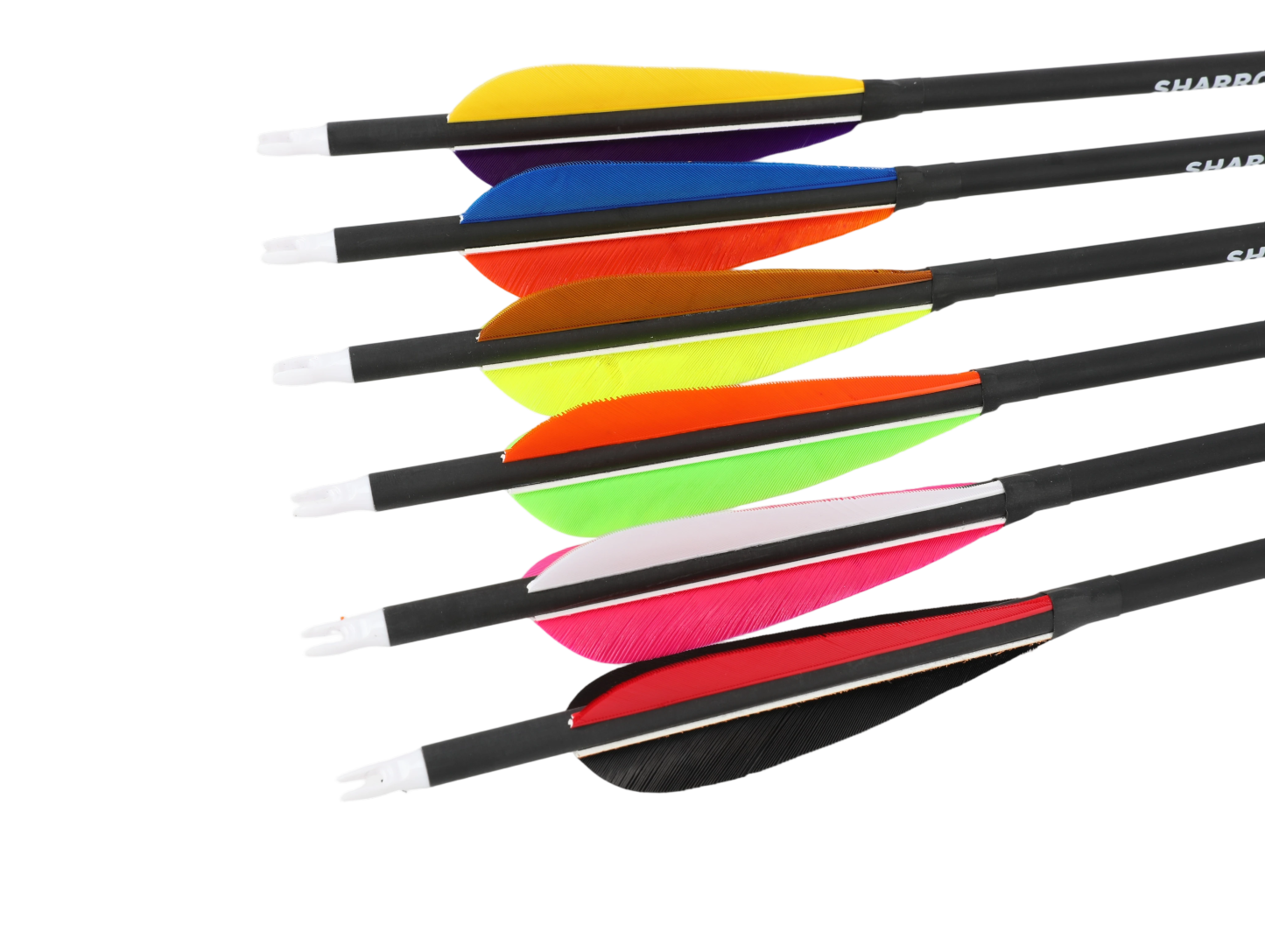 30 inch Carbon Arrows with 500 Spine Turkey Feathers