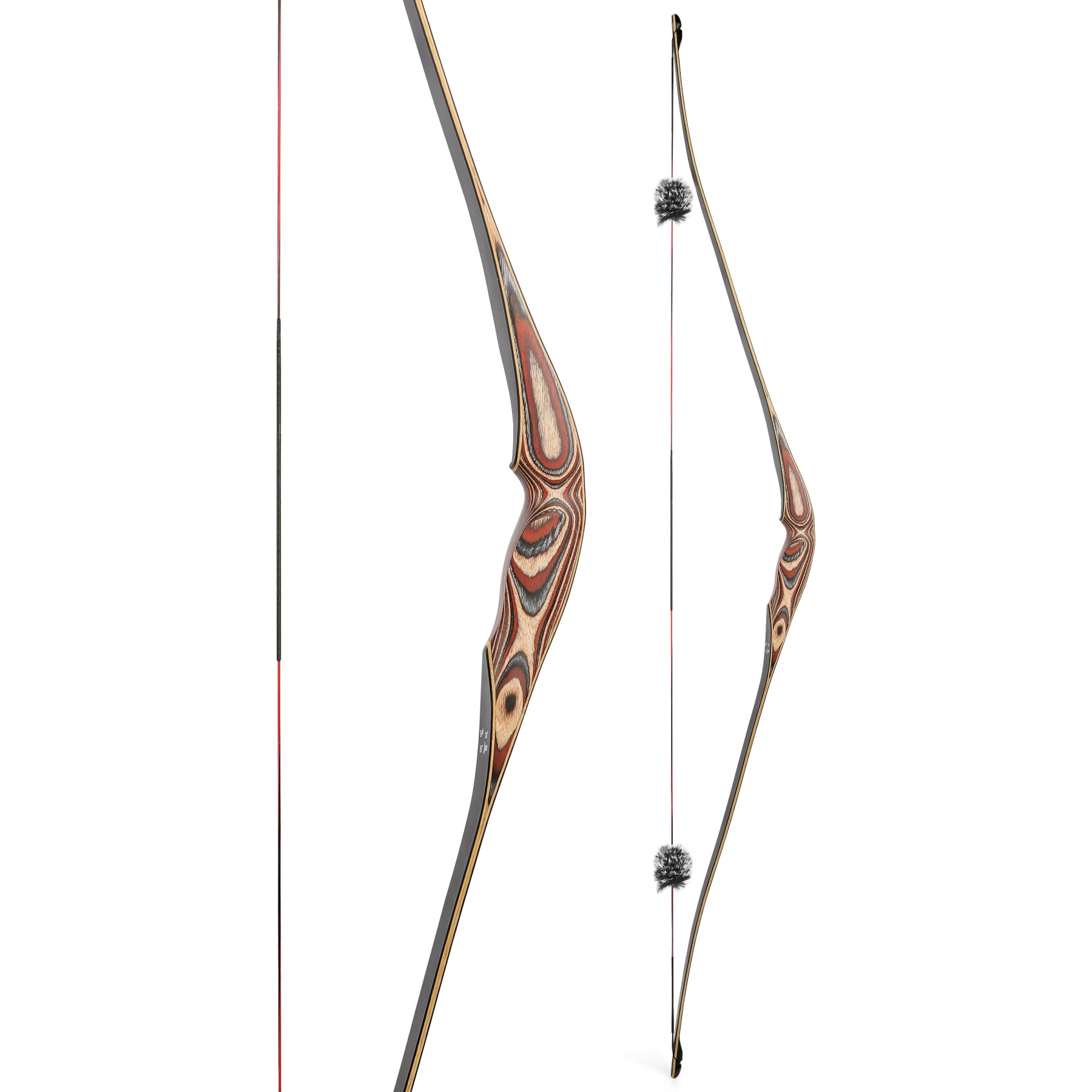 Traditional 58" Archery Hybrid Longbow RH/LH 20-55# @28"