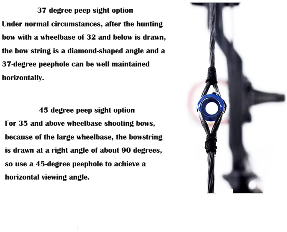 🎯Archery Compound Bow Peep Sights Housing Aperture Kit-AMEYXGS Archery