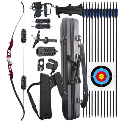 JUNXING F155 Recurve Bow 66 inch Recurve Bow Arrows Kit RH/LH