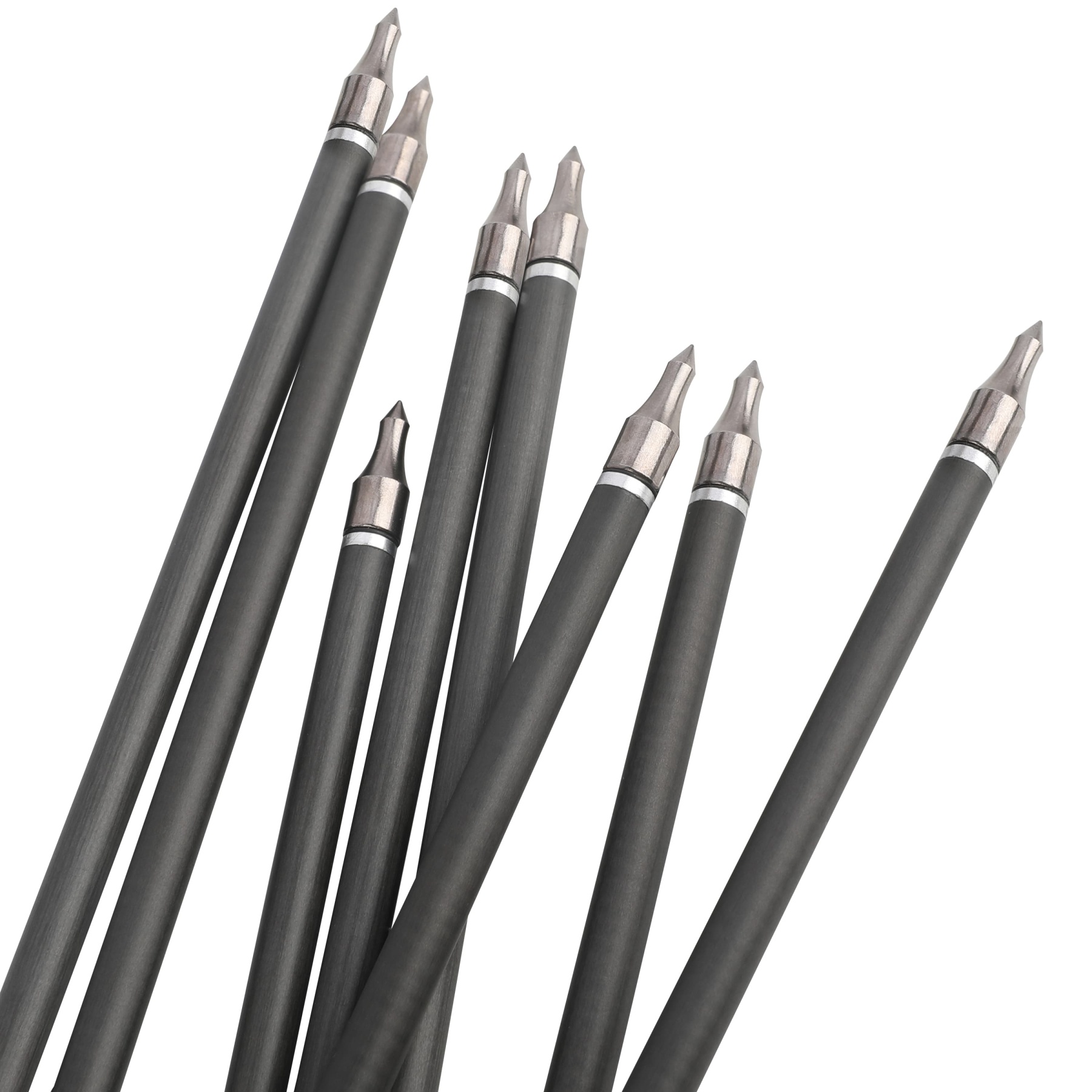 12x 30inch Carbon Arrows Spine 500 Rubber Vanes Shooting Target