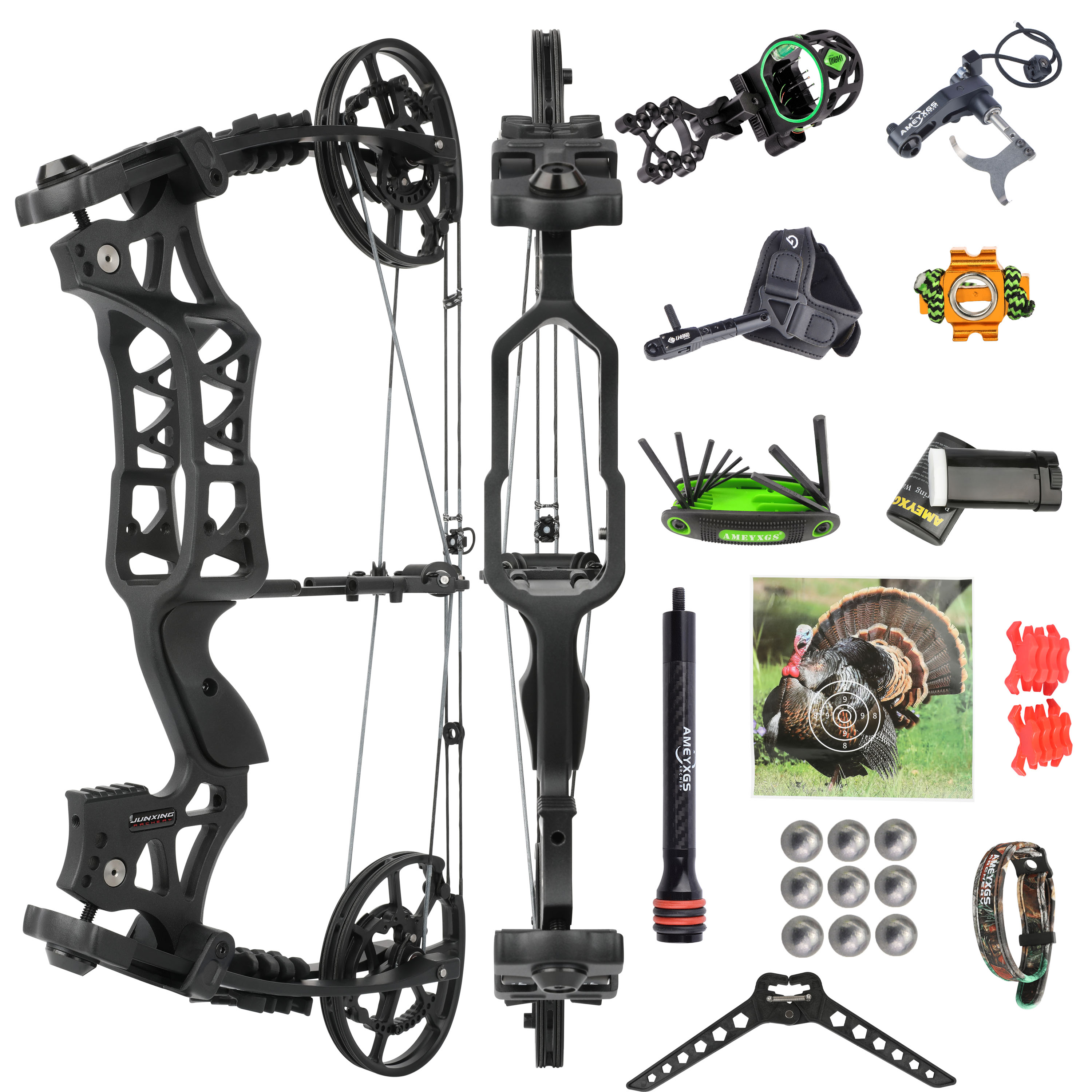 Professional Dual-Model Compound Bow - 40-70 lbs High Speed (460