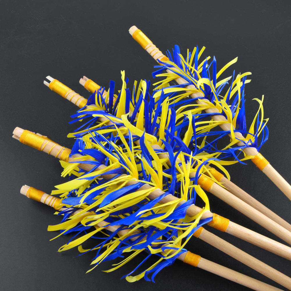 🎯DIY Handmade Archery Flu-Flu Wooden Arrows-AMEYXGS Archery