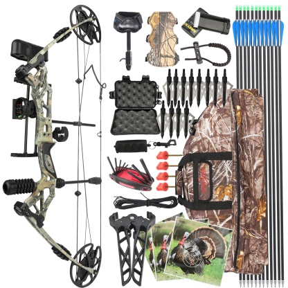 Kaimei Han Compound Bow Kit Hunting & Target Practice 30-60 LBS 