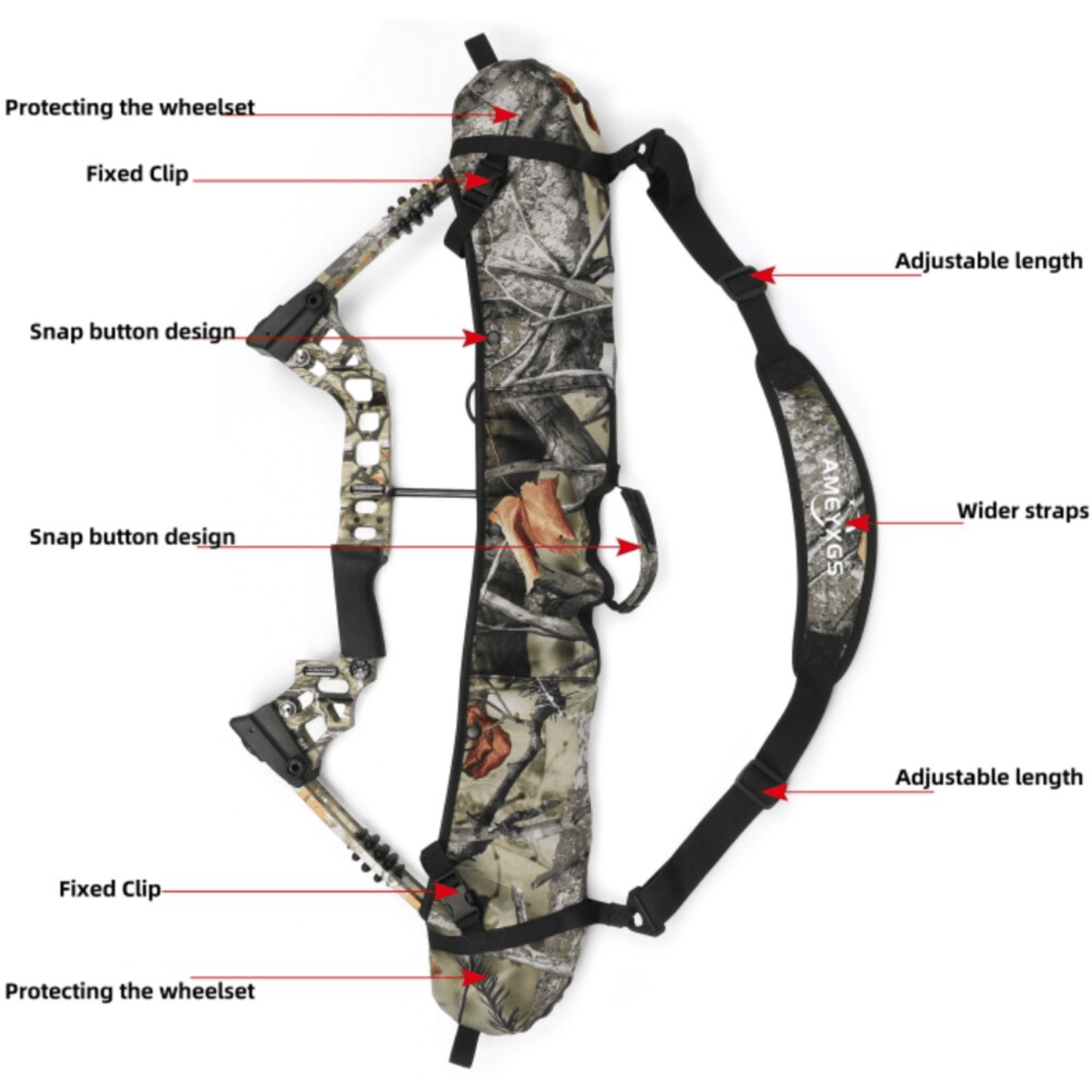 AMEYXGS Compound Bow Bag Lightweight & Designed