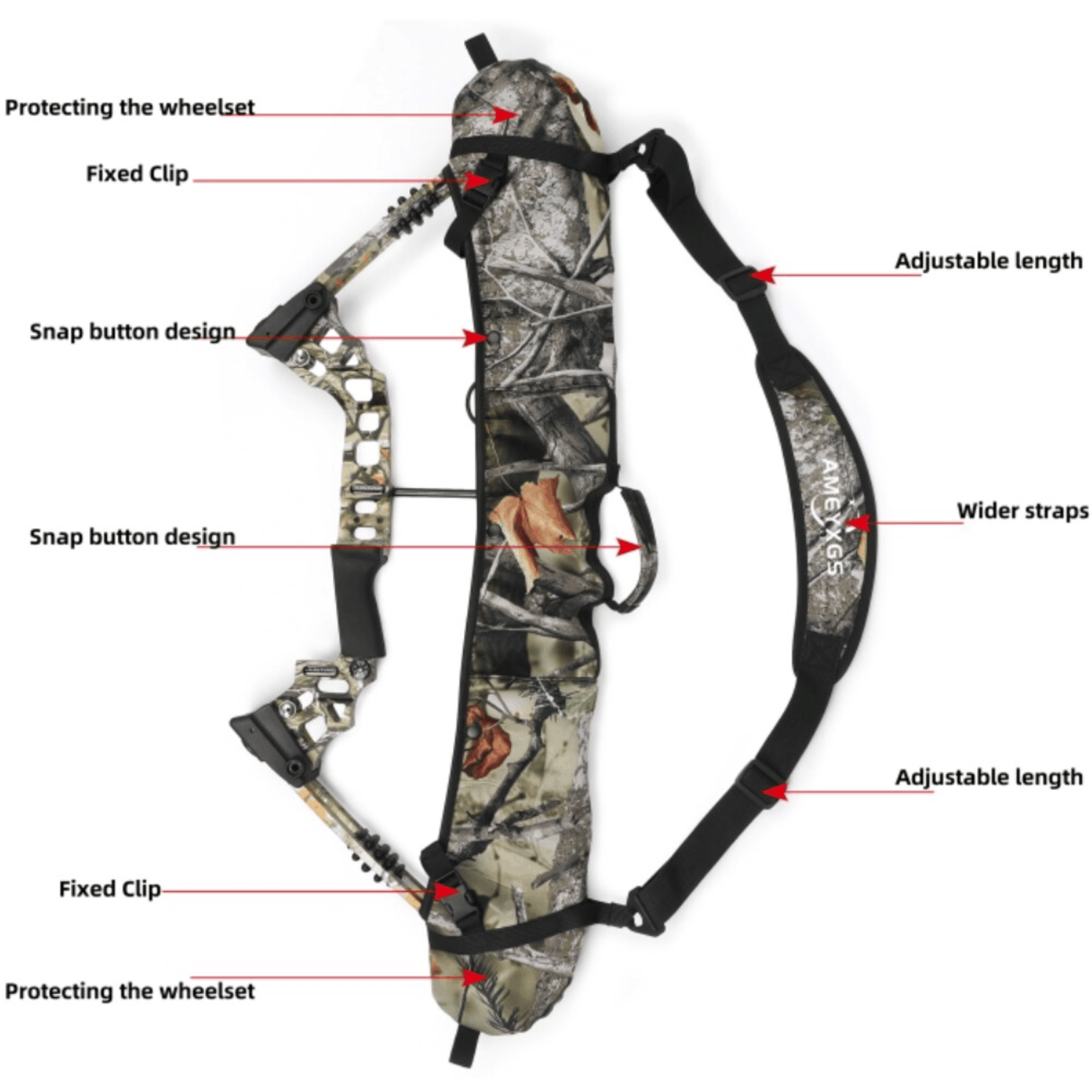 AMEYXGS Compound Bow Bag Lightweight & Designed