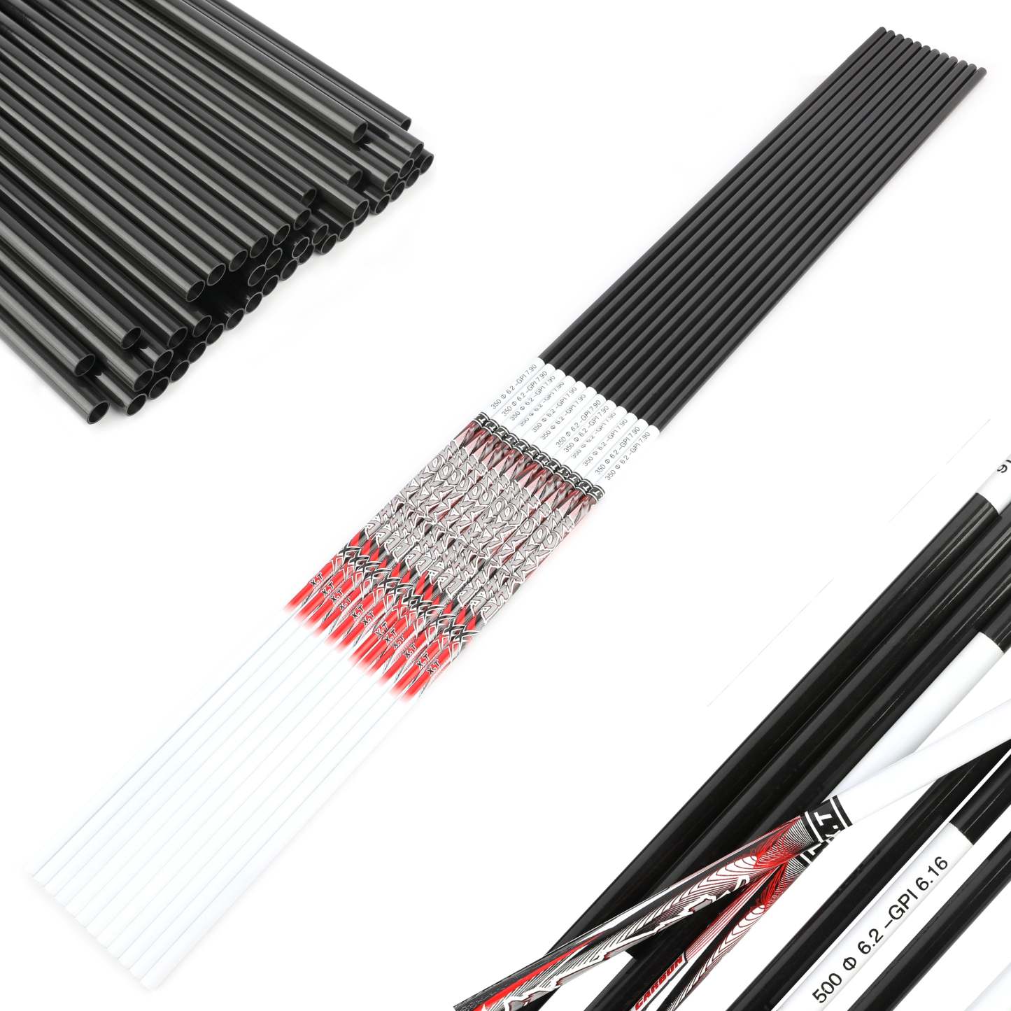 🎯XT Arrow Shafts Archery Carbon Hunting Arrow Spine 300-800-AMEYXGS Archery