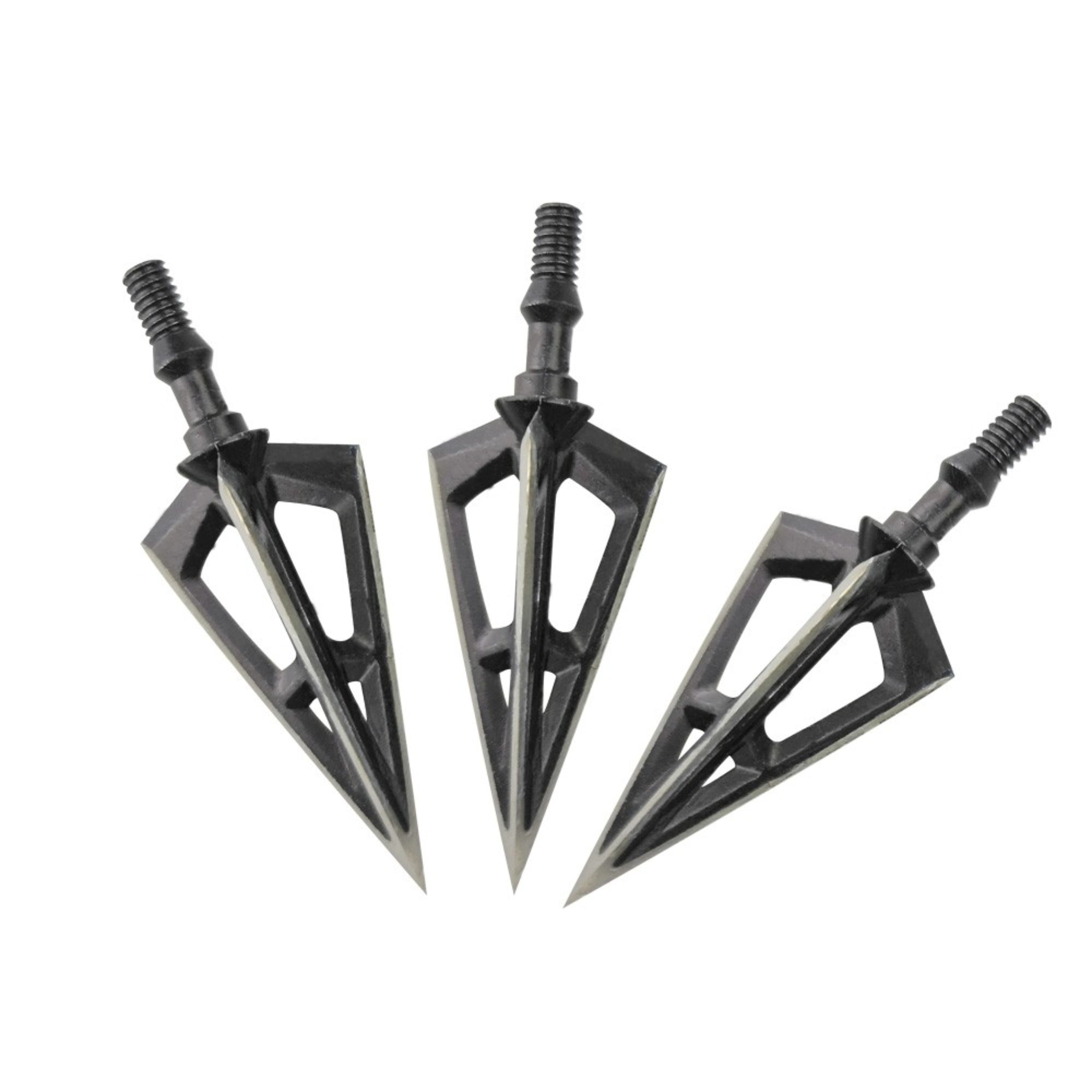 Archery 3 Blade Arrowheads Broadheads 100 Grain Broadheads