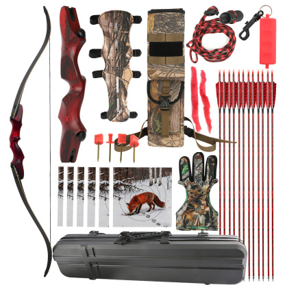 Rock Bear Recurve Bow 20-60lb Takedown Bow 60" Archery Set
