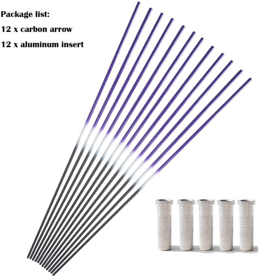 🎯Archery Shooting Practice Pure Carbon Arrow Shaft-AMEYXGS Archery