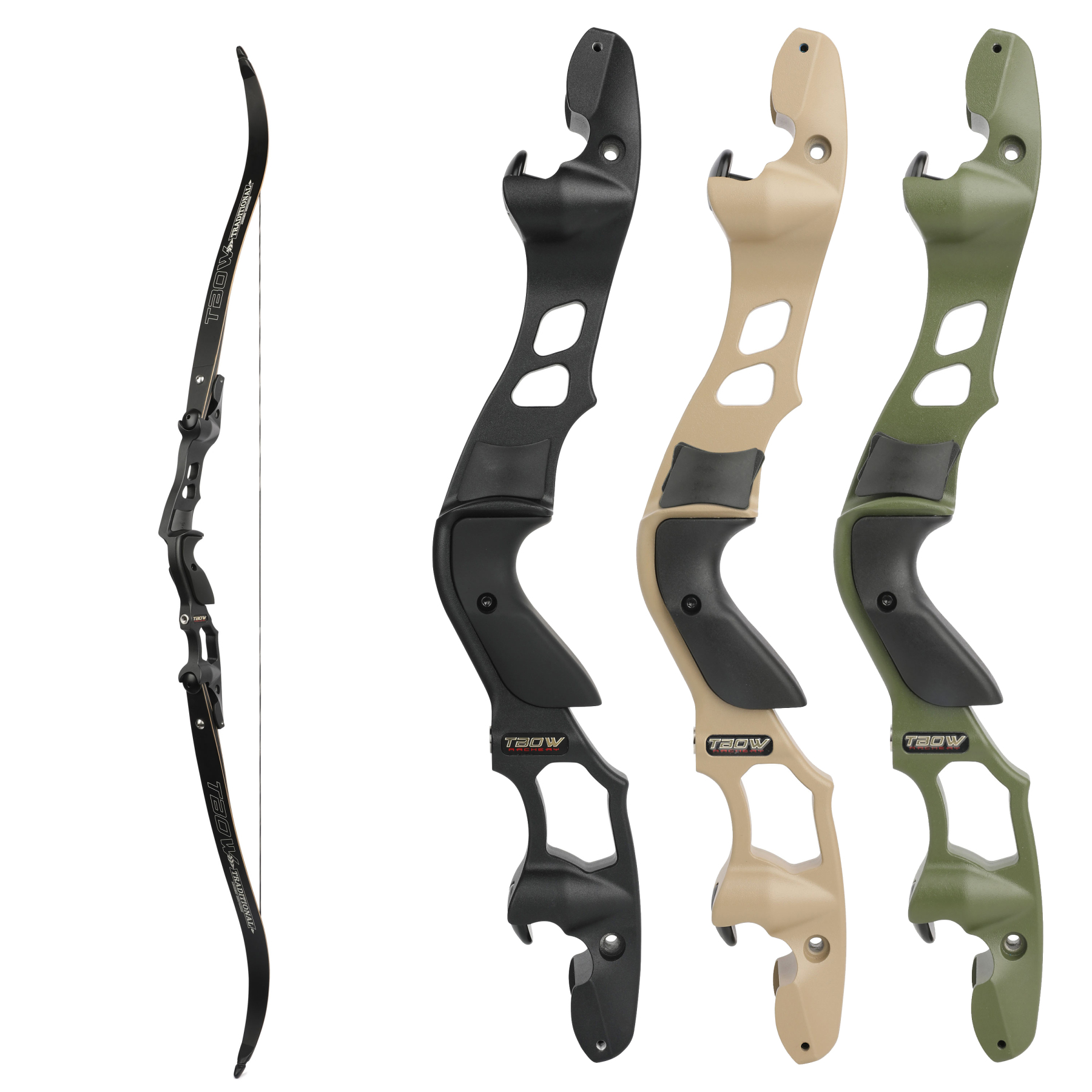 AMEYXGS Archery TBOW 62" Recurve Hunting Bow ILF Target 20-65lbs