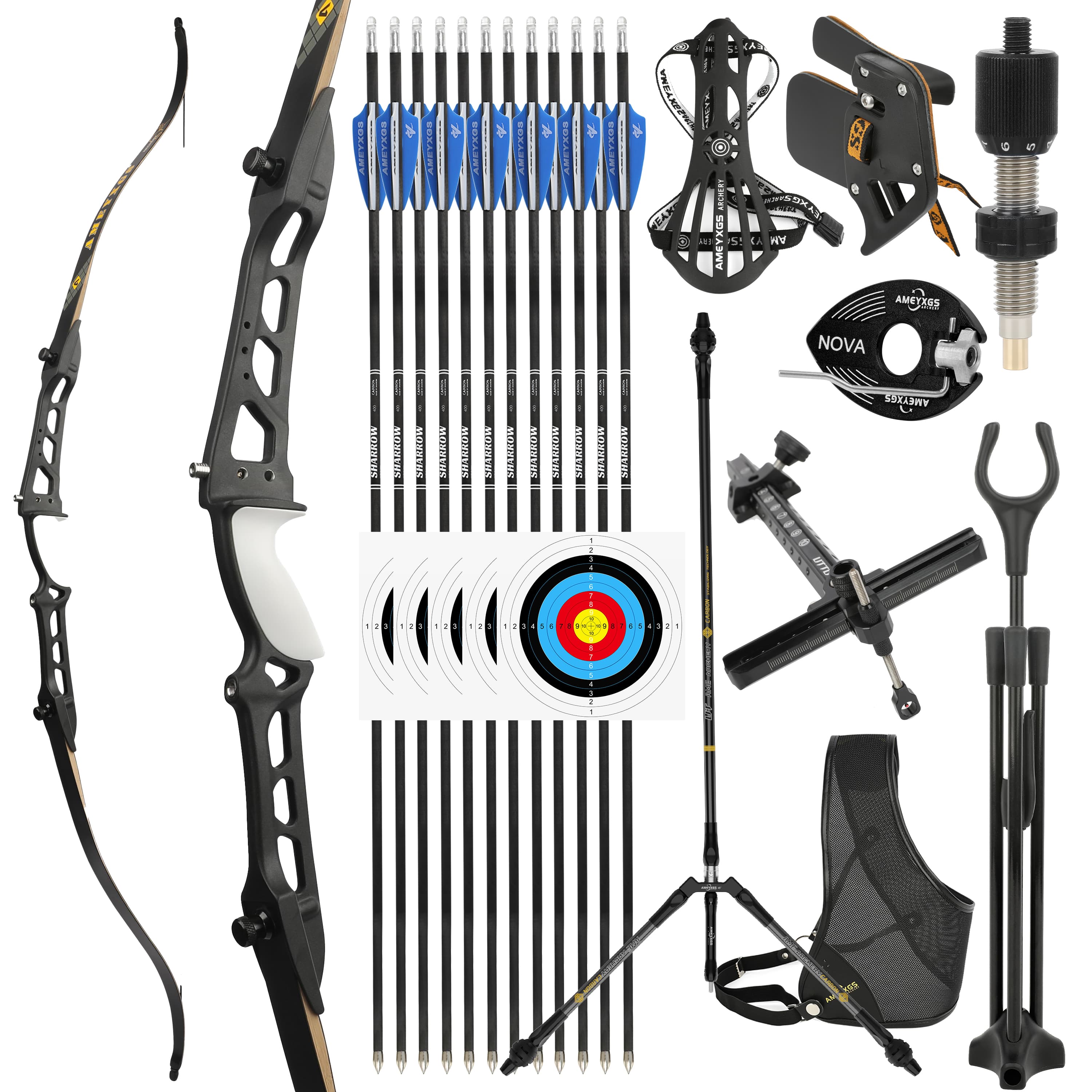 66" 68‘’ 70‘’Takedown Recurve Bow for Archery Olympic Games