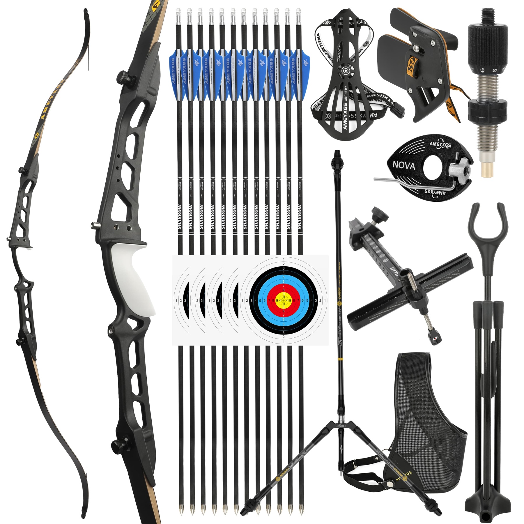 66" 68‘’ 70‘’Takedown Recurve Bow for Archery Olympic Games