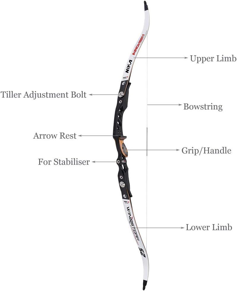 🎯NIKA Archery Recurve Bow 68" 20-40lbs Target