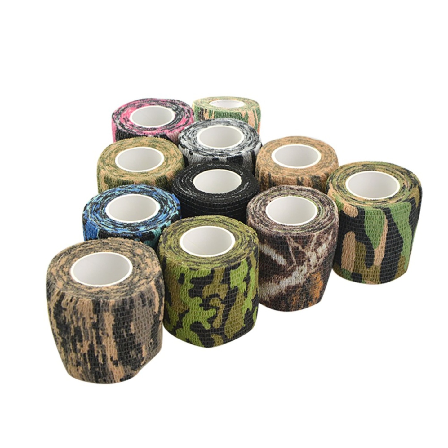 Archery Camo Tape Stretch Wrap Self-Adhesive Bandage 3-Pack