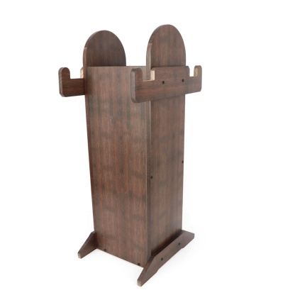 Thickened Wooden Archery Bow Stand with Arrow Quiver