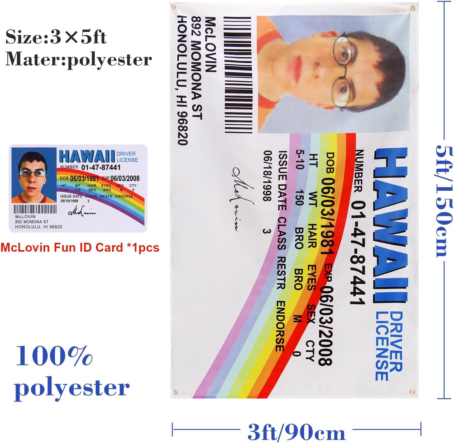 Golf ID Flag Banner and Card,  Outdoor Flag