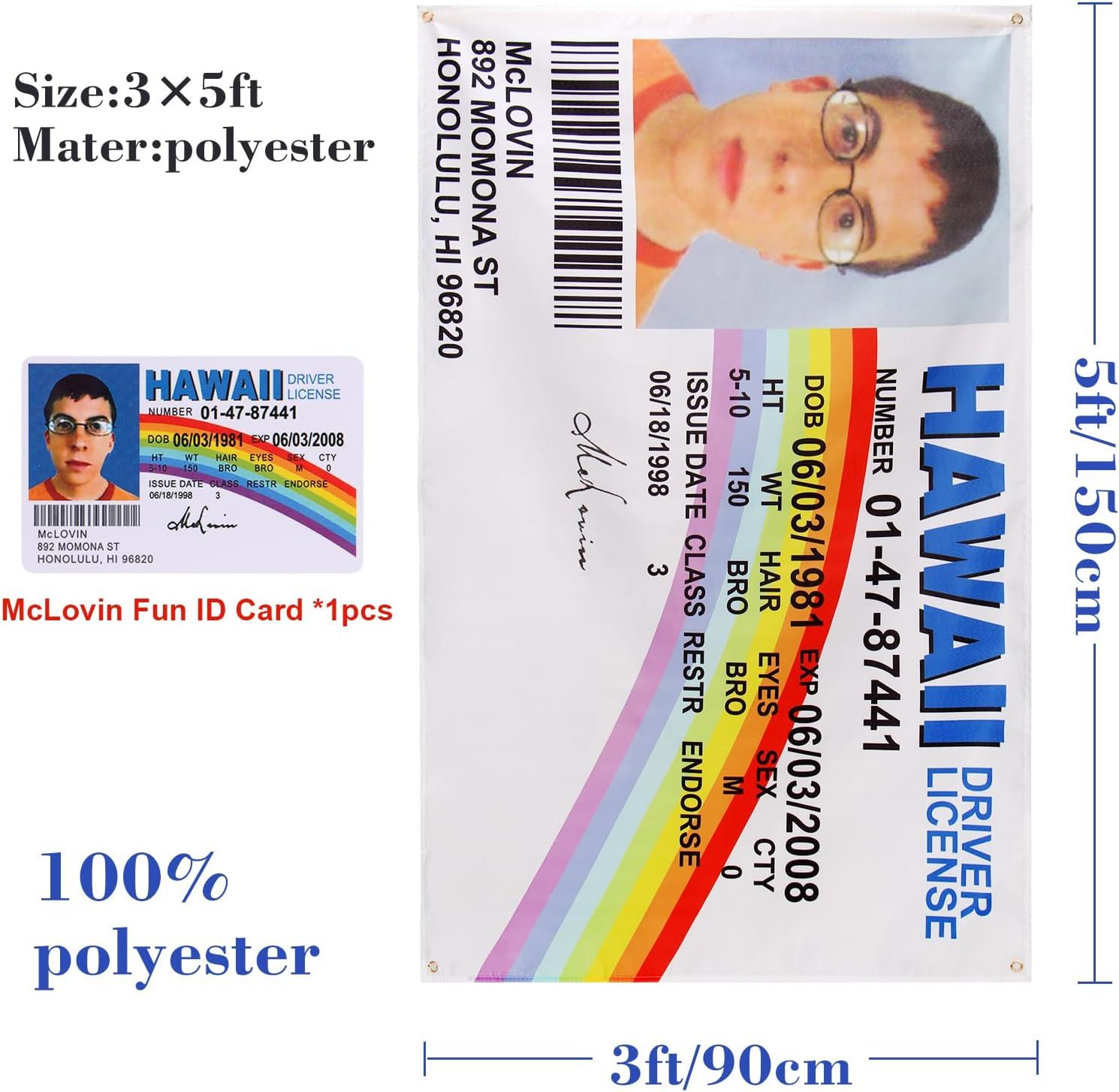 Golf ID Flag Banner and Card,  Outdoor Flag