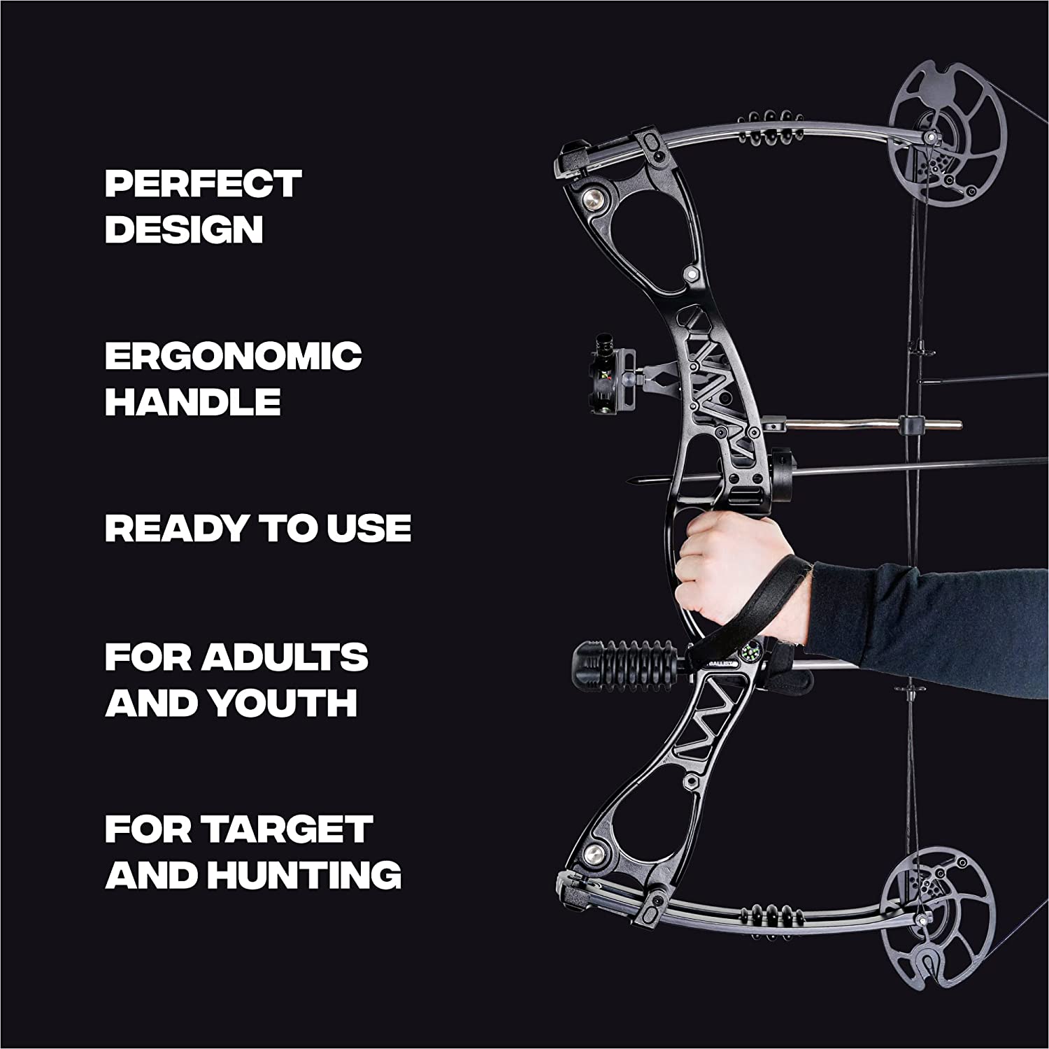 🎯JUNXING M122 CAESAR Compound Bow for Adults Hunting-AMEYXGS Archery