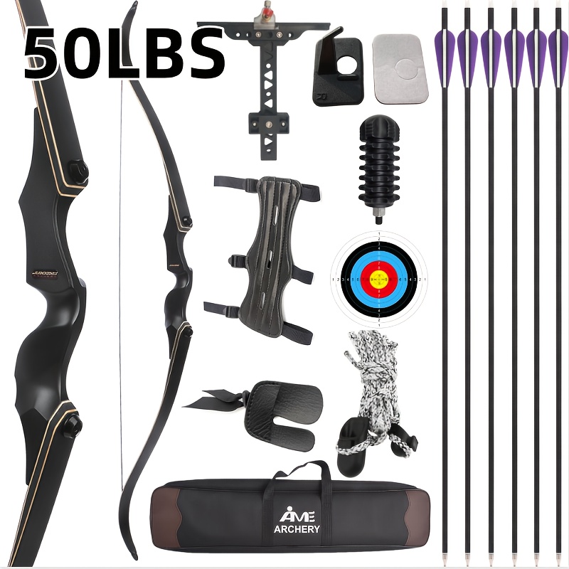 1 Set High-Quality Recurve Bow Set  for Target Shooting & Hunting
