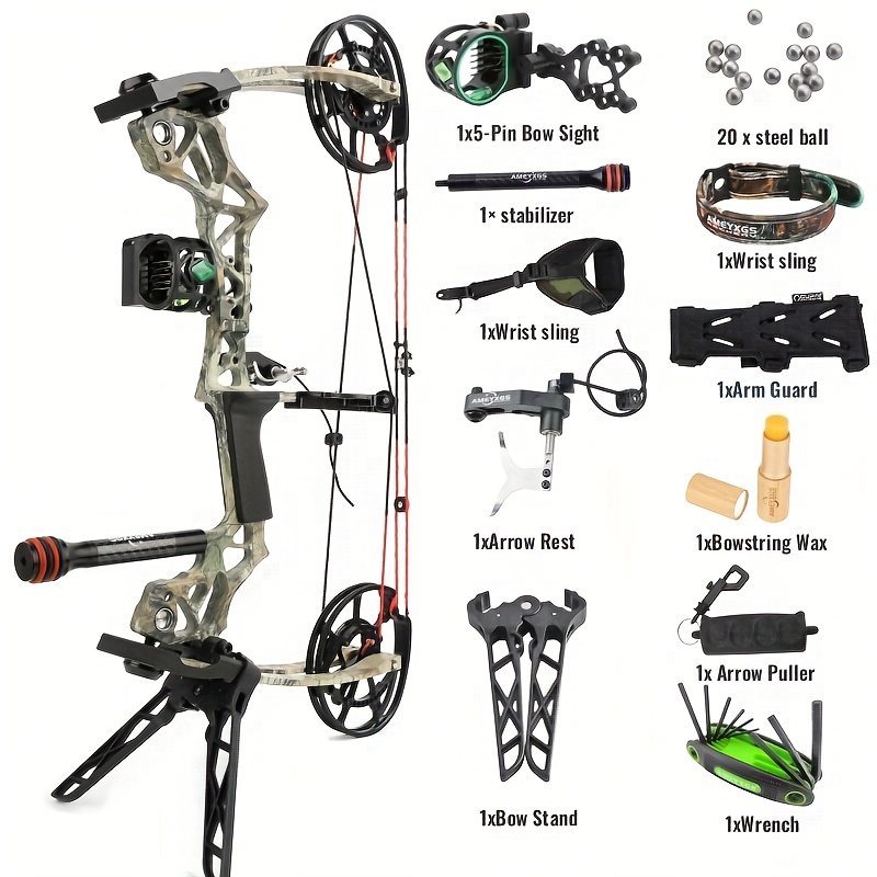 KAIMEI 270 Dual-Use Compound Bow 40–60LBS Camo