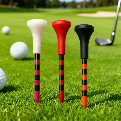 Professional Golf Tees 50x Colored Unbreakable 70/83mm Tee