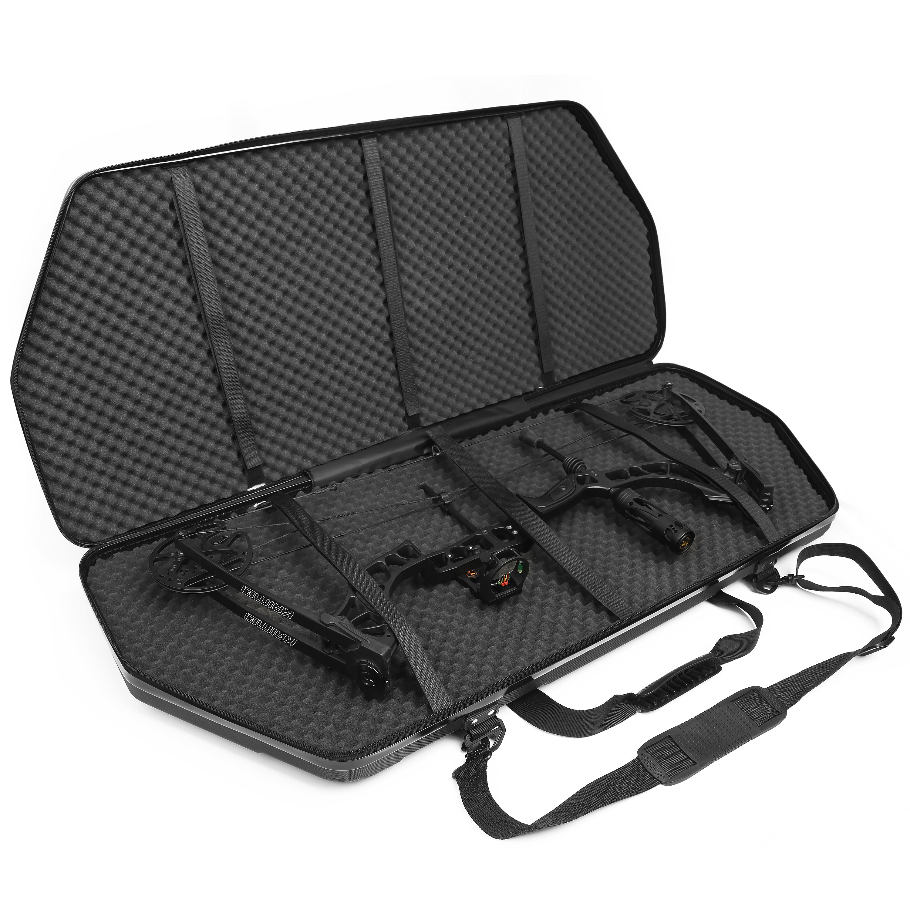 🎯AMEYXGS Archery Compound Bow Case-Hard Shell Foam Hunting Bow Arrow Storage-AMEYXGS Archery