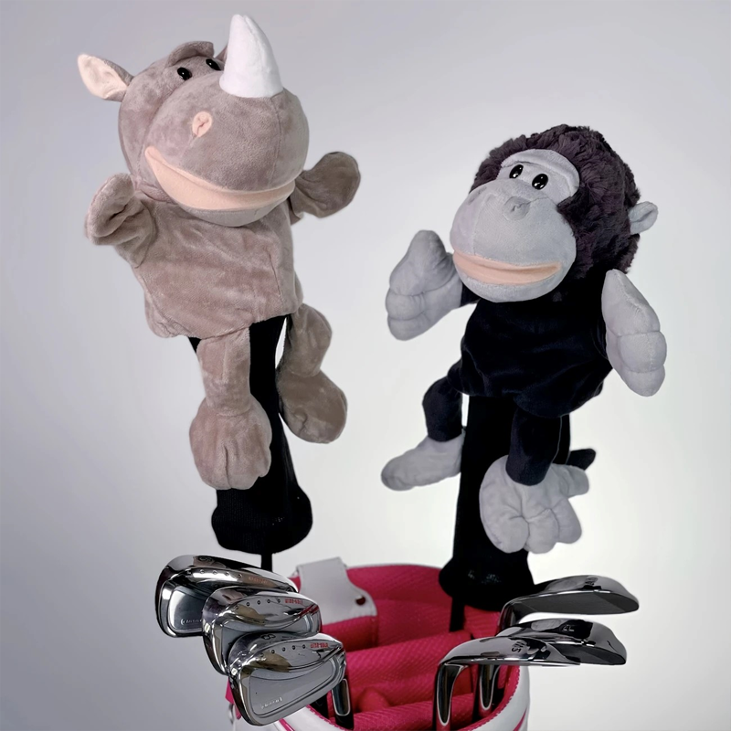 Animal Shaped Golf Club Head Cover - Rhin/Koala/Lion/Chimp