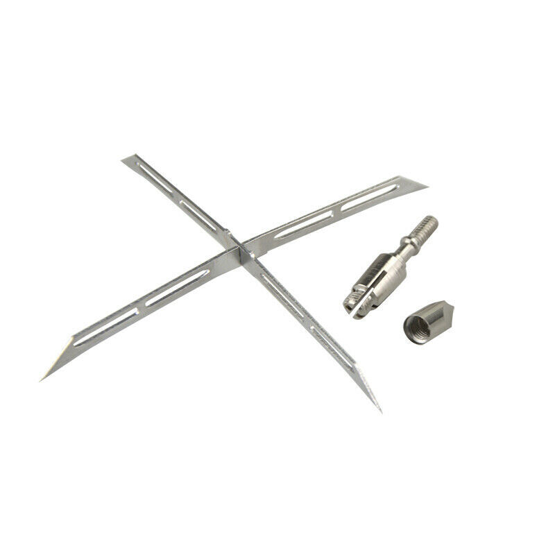 Archery Broadhead 4 Fixed Blade Hunting Tips 186grain Arrowhead