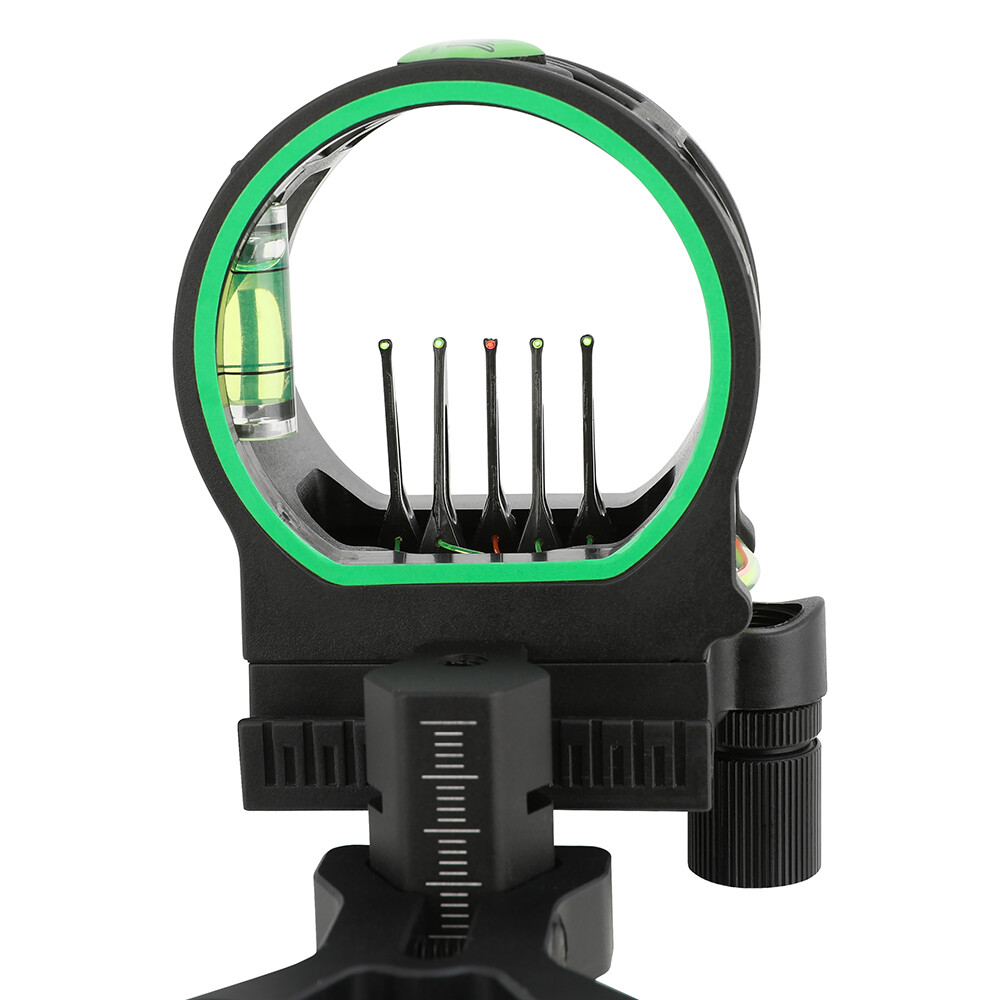 🎯Compound Bow Sight 5 Pin  0.019" Micro
