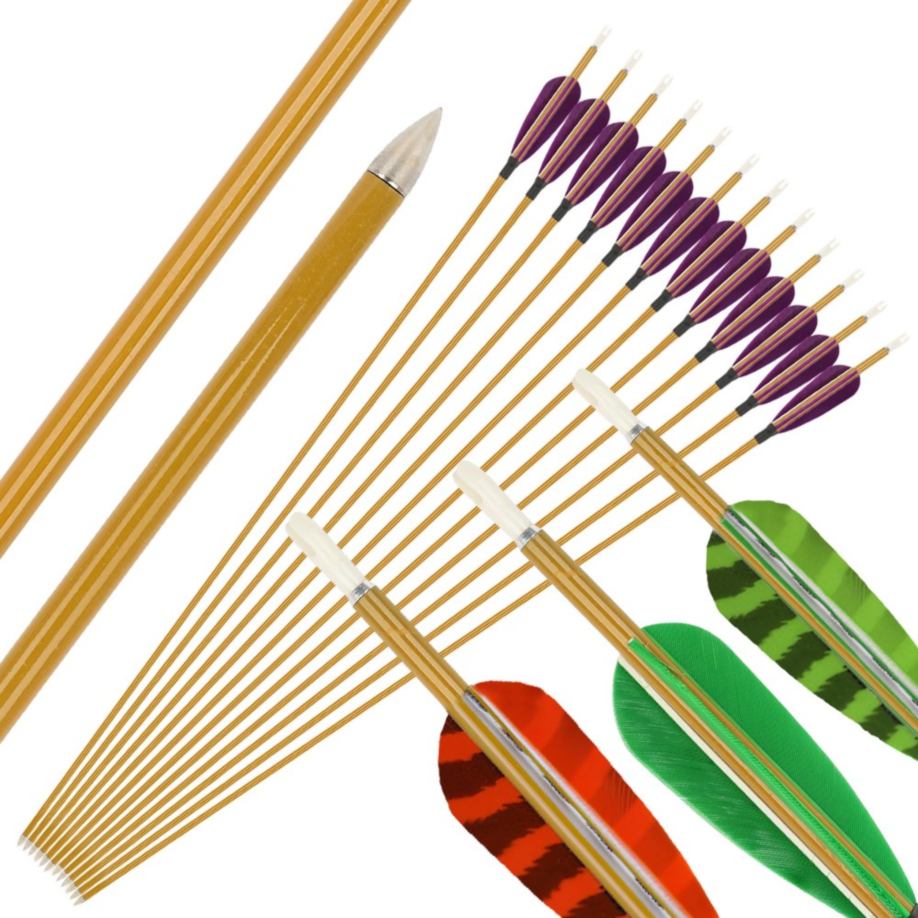 AMEYXGS Archery Spine 900 Carbon Arrow Turkey Feathers