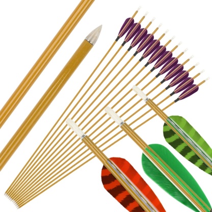 AMEYXGS Archery Spine 900 Carbon Arrow Turkey Feathers